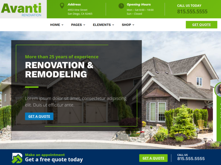 Anteprima del modello Renovation (Avanti) — Ristrutturazioni pubblicato da Mark Hendriksen