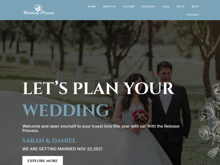 Wedding (Divi Layouts Store) — Wedding planner Anteprima del modello Wedding (Divi Layouts Store) — Wedding planner pubblicato da Divi Layouts Store