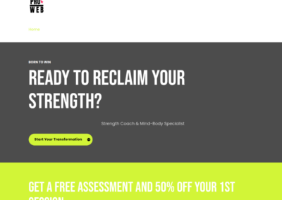 Sito web per personal trainer